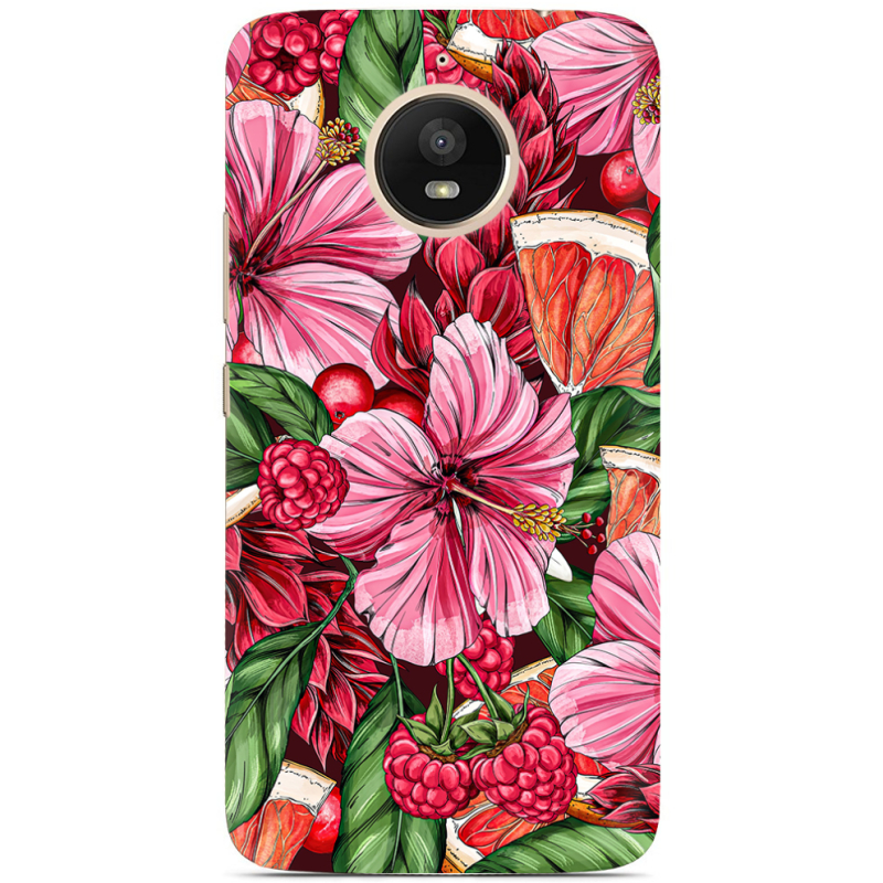 Чехол Uprint Motorola Moto E Plus XT1771 Tropical Flowers