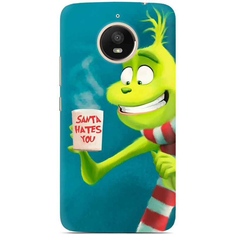 Чехол Uprint Motorola Moto E Plus XT1771 Santa Hates You