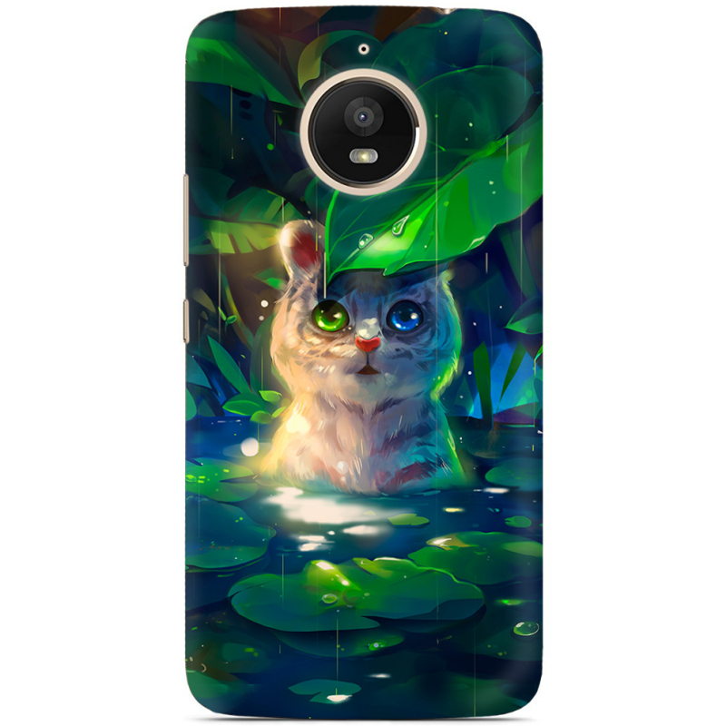 Чехол Uprint Motorola Moto E Plus XT1771 White Tiger Cub