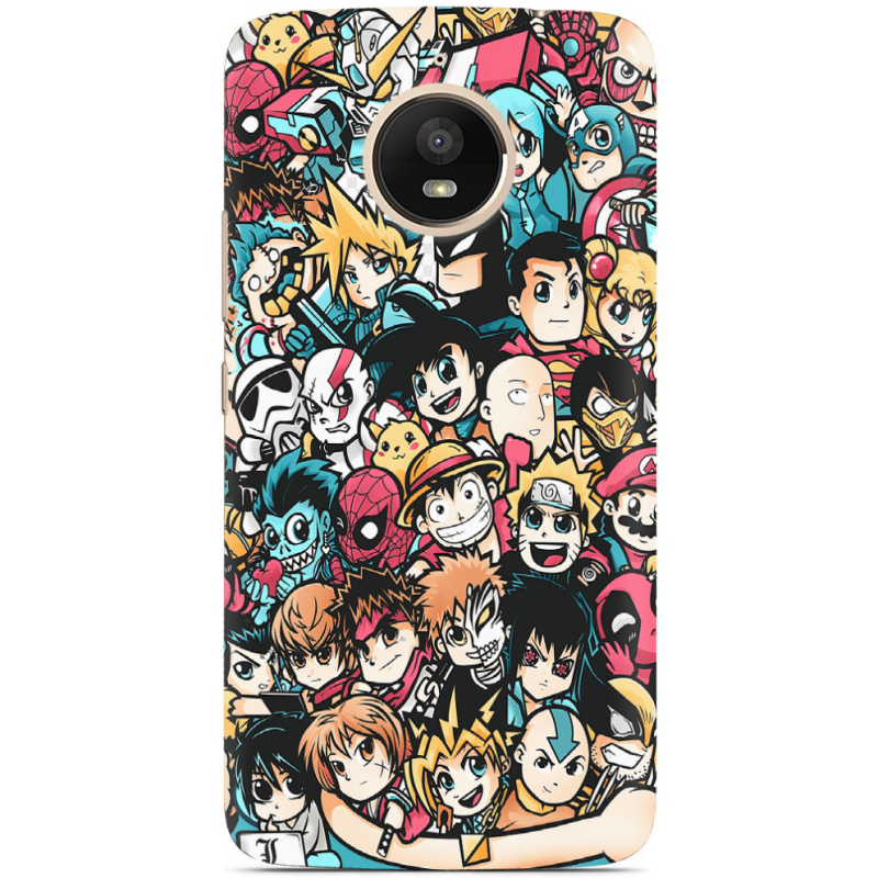 Чехол Uprint Motorola Moto E Plus XT1771 Anime Stickers