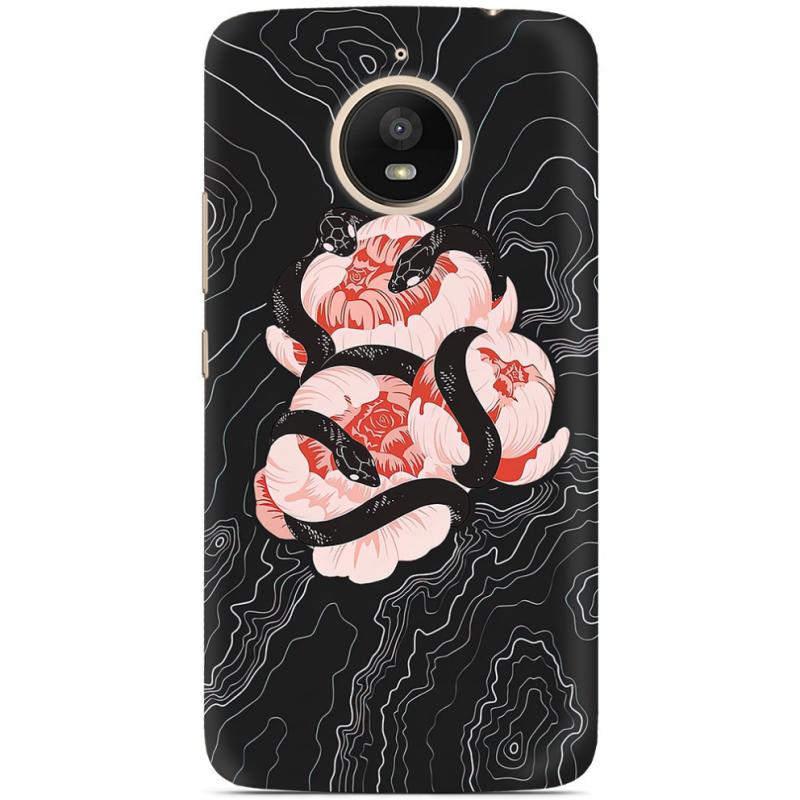 Чехол Uprint Motorola Moto E Plus XT1771 Snake Rose