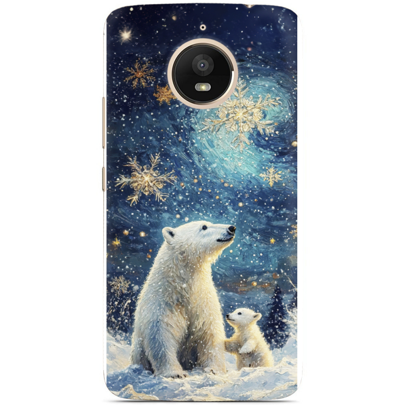 Чехол Uprint Motorola Moto E Plus XT1771 Північні ведмеді