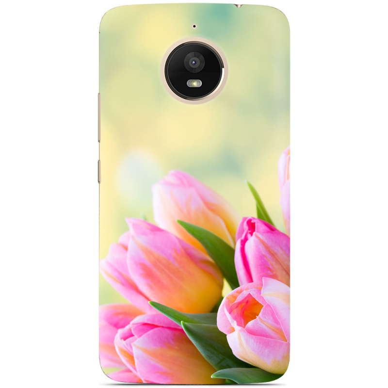 Чехол Uprint Motorola Moto E Plus XT1771 Bouquet of Tulips