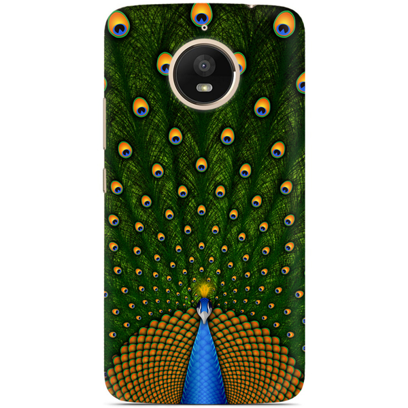 Чехол Uprint Motorola Moto E Plus XT1771 Peacocks Tail