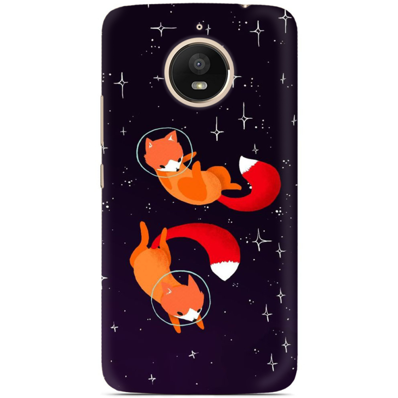 Чехол Uprint Motorola Moto E Plus XT1771 Fox-Astronauts