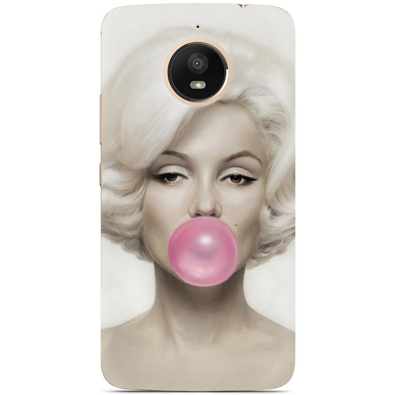 Чехол Uprint Motorola Moto E Plus XT1771 Marilyn Monroe Bubble Gum