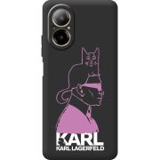 Черный чехол BoxFace Realme C67 Pink Karl