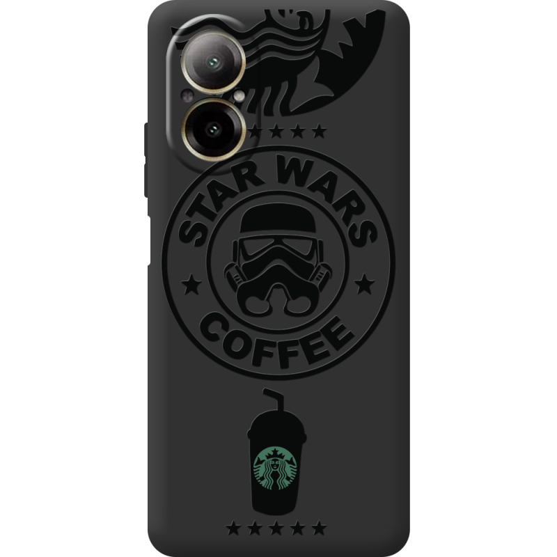 Черный чехол BoxFace Realme C67 Dark Coffee