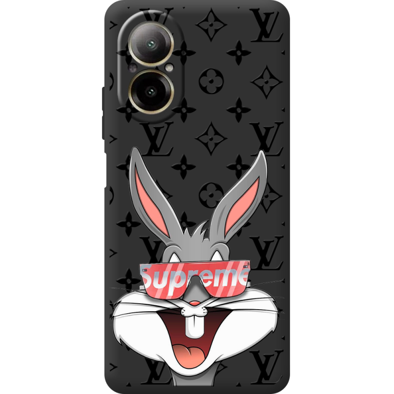 Черный чехол BoxFace Realme C67 looney bunny