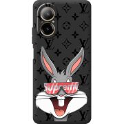 Черный чехол BoxFace Realme C67 looney bunny