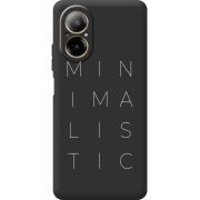 Черный чехол BoxFace Realme C67 Minimalistic