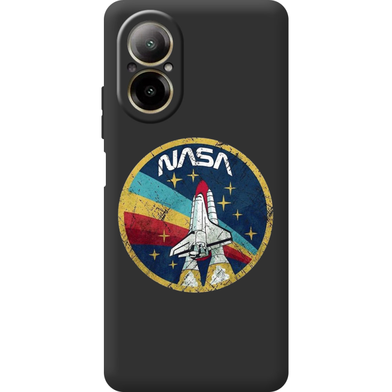 Черный чехол BoxFace Realme C67 NASA