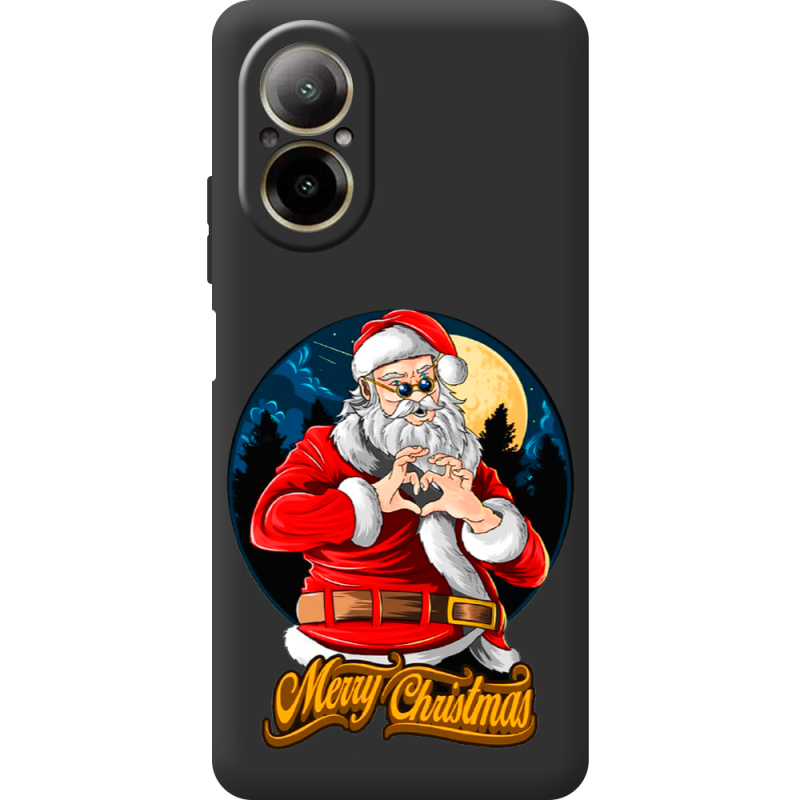 Черный чехол BoxFace Realme C67 Cool Santa