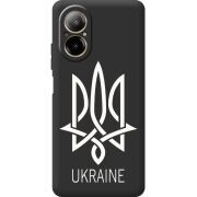 Черный чехол BoxFace Realme C67 Тризуб монограмма ukraine