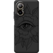 Черный чехол BoxFace Realme C67 Eye