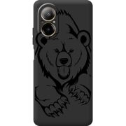 Черный чехол BoxFace Realme C67 Grizzly Bear