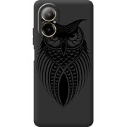 Черный чехол BoxFace Realme C67 Owl