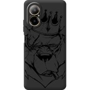 Черный чехол BoxFace Realme C67 Bear King