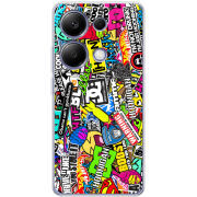 Чехол BoxFace Poco M6 Pro Multicolored Inscriptions