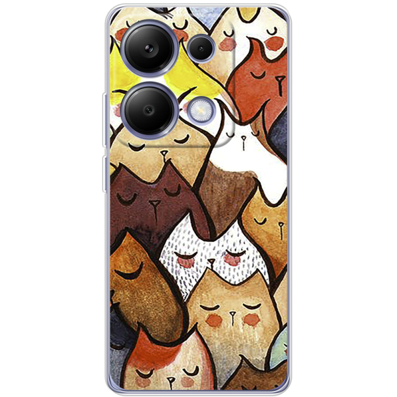 Чехол BoxFace Poco M6 Pro Sleepy Cats