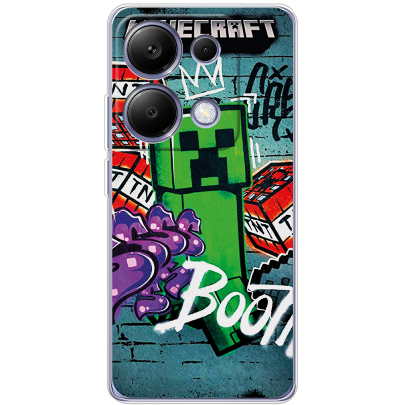 Чехол BoxFace Poco M6 Pro Minecraft Graffiti