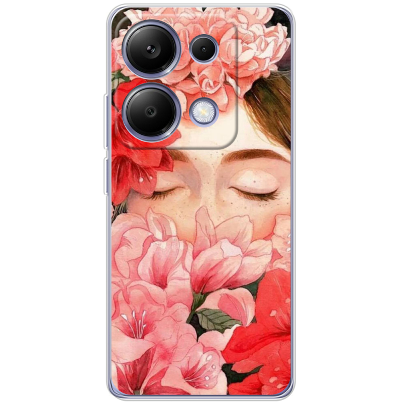 Чехол BoxFace Poco M6 Pro Girl in Flowers