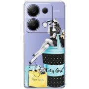 Прозрачный чехол BoxFace Poco M6 Pro City Girl