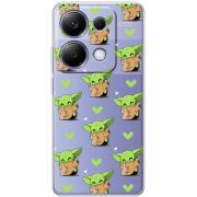 Прозрачный чехол BoxFace Poco M6 Pro Pattern Baby Yoda