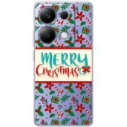 Прозрачный чехол BoxFace Poco M6 Pro Vintage Christmas Pattern