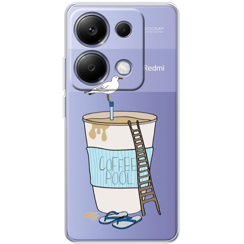 Прозрачный чехол BoxFace Poco M6 Pro Segull in Cofee Pool