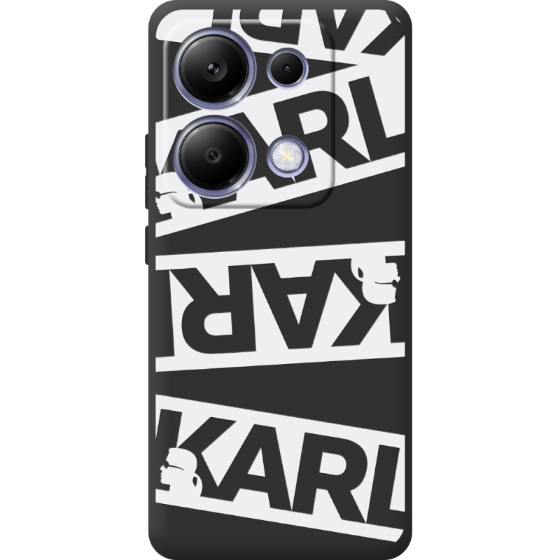 Черный чехол BoxFace Poco M6 Pro White Karl