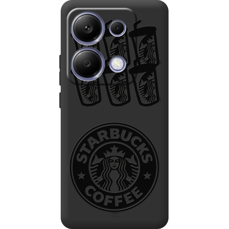 Черный чехол BoxFace Poco M6 Pro Black Coffee