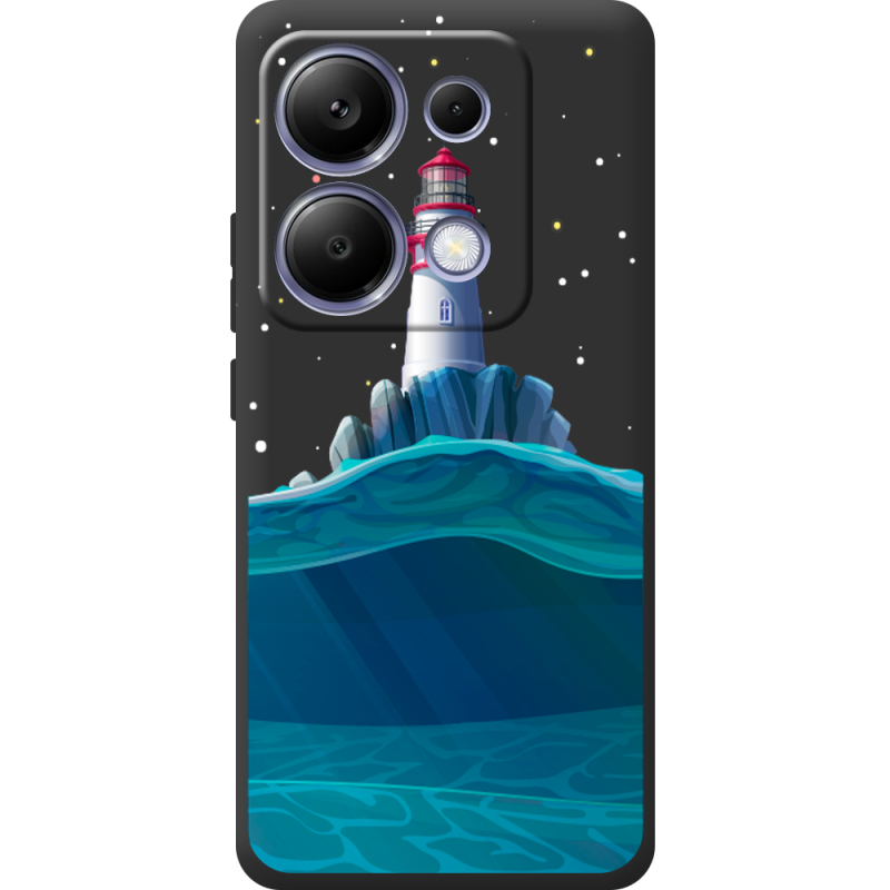 Черный чехол BoxFace Poco M6 Pro Lighthouse
