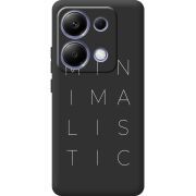 Черный чехол BoxFace Poco M6 Pro Minimalistic