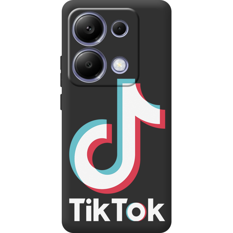 Черный чехол BoxFace Poco M6 Pro Tik Tok
