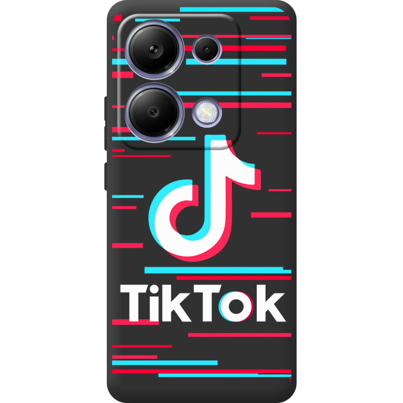Черный чехол BoxFace Poco M6 Pro Tik Tok