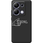 Черный чехол BoxFace Poco M6 Pro Pew Pew