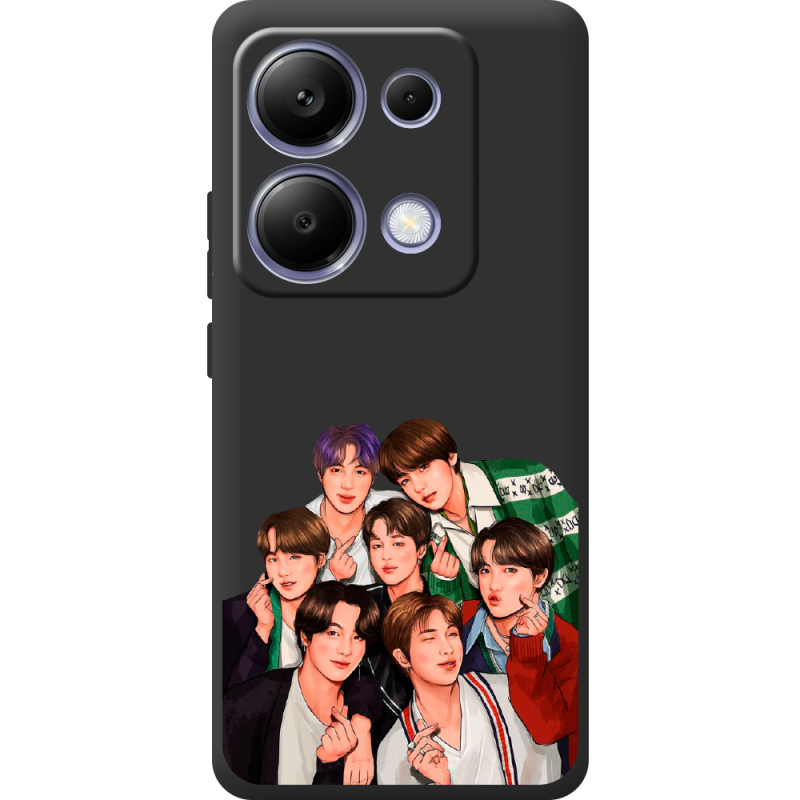 Черный чехол BoxFace Poco M6 Pro BTS