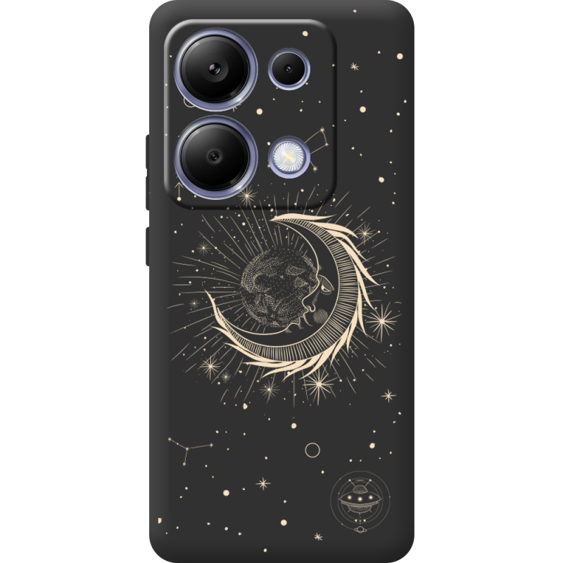 Черный чехол BoxFace Poco M6 Pro Moon