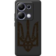 Черный чехол BoxFace Poco M6 Pro Ukrainian Trident