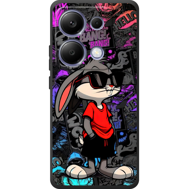 Черный чехол BoxFace Poco M6 Pro Малий вухань