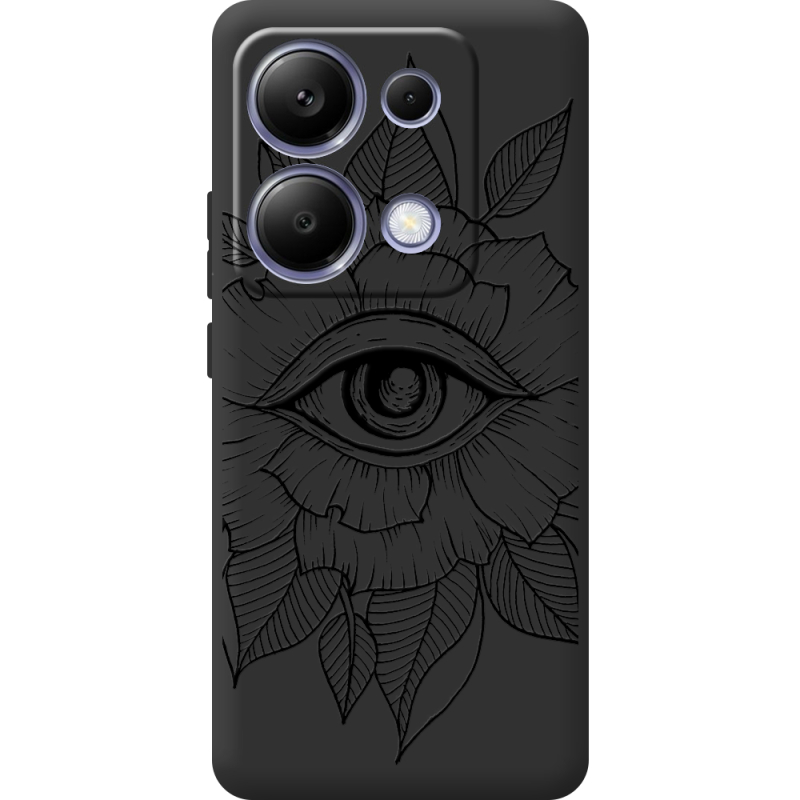 Черный чехол BoxFace Poco M6 Pro Eye