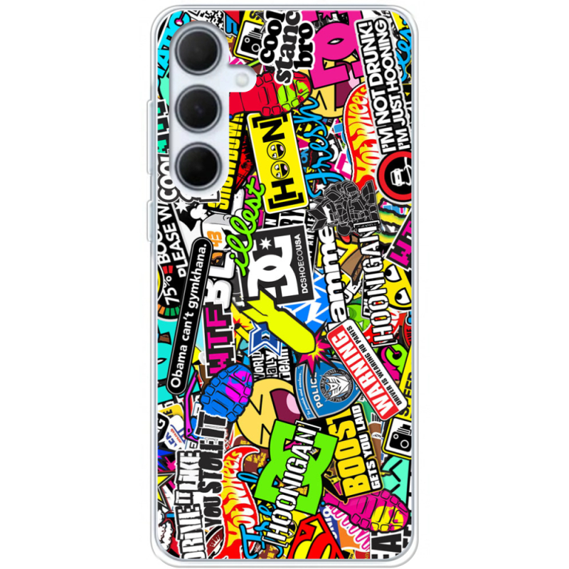 Чехол BoxFace Samsung Galaxy A35 5G (A356) Multicolored Inscriptions