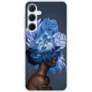 Чехол BoxFace Samsung Galaxy A35 5G (A356) Exquisite Blue Flowers