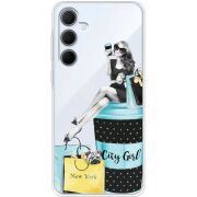 Прозрачный чехол BoxFace Samsung Galaxy A35 5G (A356) City Girl