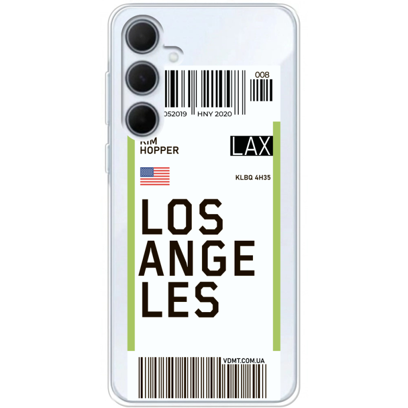 Прозрачный чехол BoxFace Samsung Galaxy A35 5G (A356) Ticket Los Angeles