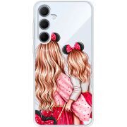 Прозрачный чехол BoxFace Samsung Galaxy A35 5G (A356) Mouse Girls