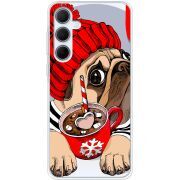 Прозрачный чехол BoxFace Samsung Galaxy A35 5G (A356) Winter Puggy