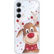 Прозрачный чехол BoxFace Samsung Galaxy A35 5G (A356) Winter Deer