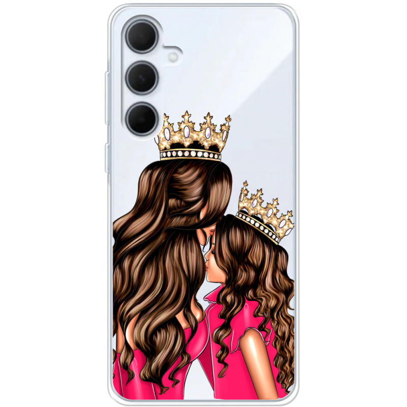 Прозрачный чехол BoxFace Samsung Galaxy A35 5G (A356) Queen and Princess